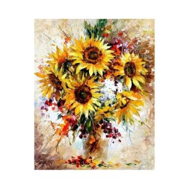 Imagem de Pintura a Óleo por Números Van Gogh - Paisagem 60x75cm (Sem Moldura), 