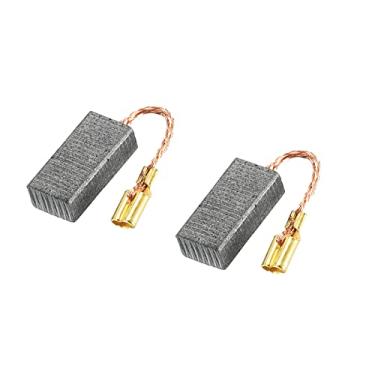 Imagem de Escovas de carvão 0,6 x 0,31 x 2,95 polegadas para motores elétricos, ferramenta elétrica, moedor angular, serra de mesa, reparo de peças sobressalentes, pacote com 2