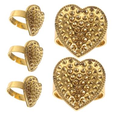 Imagem de Dedais de costura com protetores de mão para os dedos, suprimentos de bordado, anel de dedais, material para trabalho manual