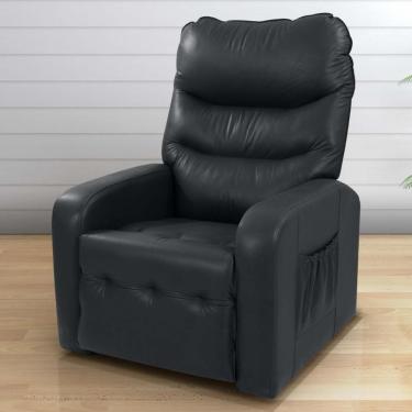 Imagem de Poltrona Reclinável Para Descanso Julia Sintetico Preto