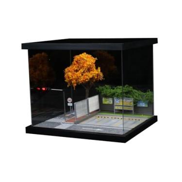 Imagem de Dynwave Diorama de maquete de rua em escala 1/64 para colecionadores, artesanato em miniatura, cenário de construção, decoração de mesa.