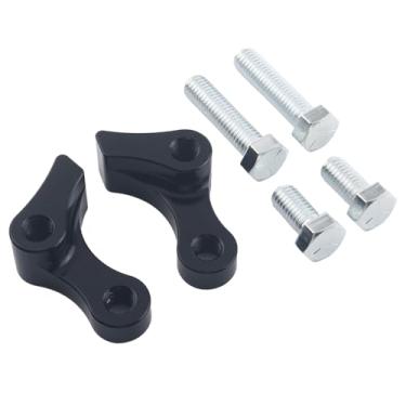 Imagem de FINMOKAL Kit de queda traseira de motocicleta de 2,5 cm compatível com Harley Dyna Super Glide Wide Glide Low Rider Street Bob Fat Bob 1995-2005, preto