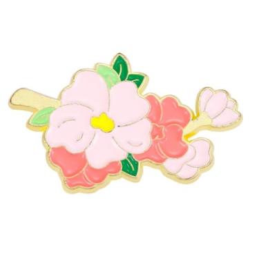 Imagem de Alfinetes de esmalte de plantas lindos broches de flores de desenho animado broches esmaltados alfinetes de lapela distintivo para mulheres meninas crianças para decoração de bolsa de roupas, One Size