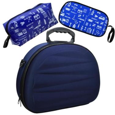 Imagem de Kit Maleta Médica Bolsinha Case Capinha Aparelho Pressão Estetoscópio 