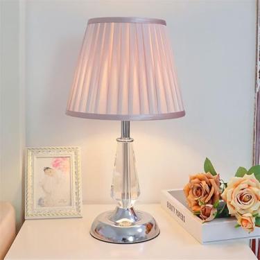 Imagem de Luminária de mesa contemporânea de cristal LED, estilo moderno e criativo, para sala de estar, escritório, casa de campo, hotel, quarto ou mesa de cabeceira (Estilo 31)