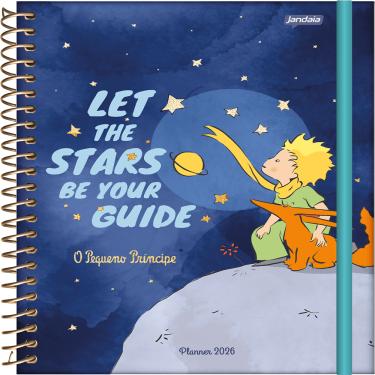 Imagem de Planner 2026 Jandaia Espiral Pequeno Príncipe 17,5x24,2cm Capa Dura 160 Páginas Sortido