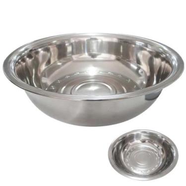 Imagem de Tigela Inox Bowl Cumbuca Mesa Posta Jantar Receita Preparo Multiuso Ve