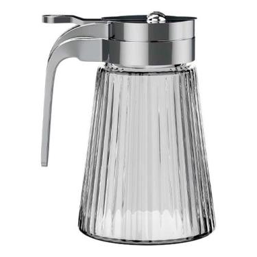 Imagem de Meleira De Vidro Com Tampa E Dosador Inox Com 270ml Porta Mel Pequeno 