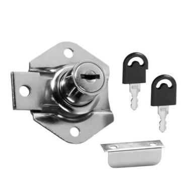 Imagem de Fechadura Para Gaveta 22mm Cano Curto Com Chave Fixa - Desicon
