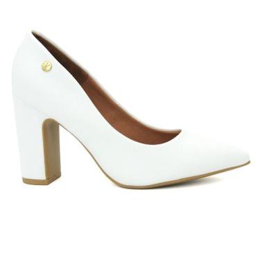 Imagem de Sapato Vizzano 1285.400 Scarpin Salto Grosso Social Bico Fino Feminino
