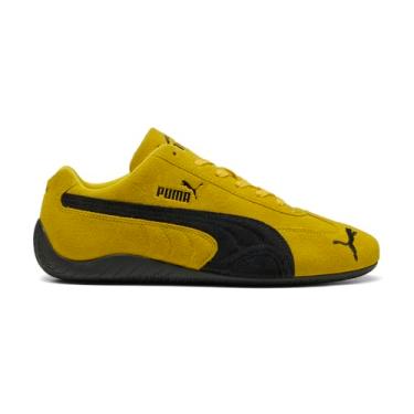 Imagem de PUMA Speedcat Og Tênis masculino casual com cadarço - amarelo, Preto/Amarelo Negrito, 39
