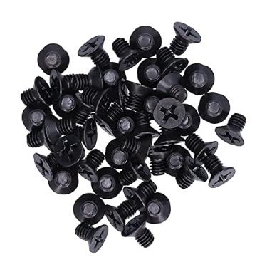 Imagem de 50pcs M4 A2-70 Black Zinccar para Parafuso Com Revestimento Galvanizado Preto à Prova, Fácil de Transportar, Chave de Fenda PZ2, Ideal para Reparo e Peça de Conexão (M4*6)