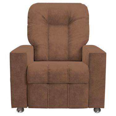 Imagem de Poltrona Do Papai Reclinável Romeo F05 Veludo Terracota