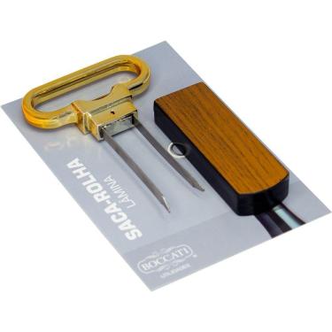 Imagem de Saca-rolha Boccati Duas Lâminas Pinça Gourmet Garrafa Vinho Cor:dourado Metalizado