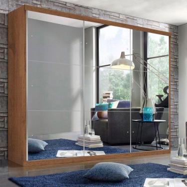 Imagem de Guarda Roupa 3Portas 4Gavetas E 9 Espelhos Minastex