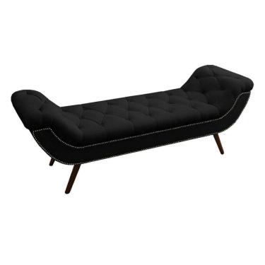Imagem de Recamier Divã Odessa P04 195 Cm Suede Preto