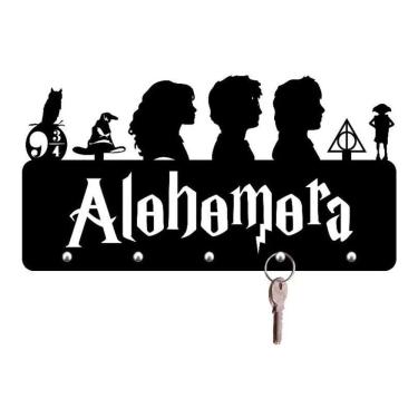 Imagem de 2X Porta Chaves Alohomora Harry Potter Em Acrílico