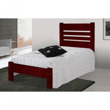 Imagem de Cama Solteirão Moscou De Madeira Angelim Mogno