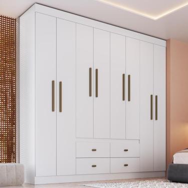 Imagem de Guarda-roupa Casal 8 Portas 4 Gavetas Doripel Las Vegas