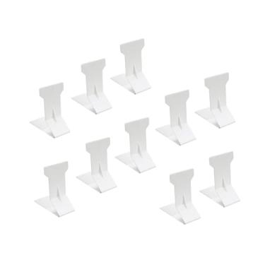 Imagem de MERIGLARE 10 peças divisórias de prateleiras divisórias de gavetas placas de classificação de mercadorias placas de classificação branco suporte traseiro