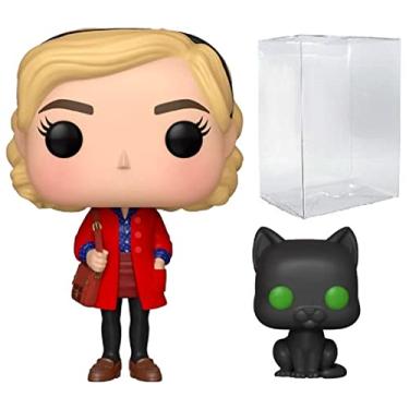 Imagem de Funko TV: The Chilling Adventures of Sabrina - Sabrina Spellman with Salem Pop! Vinyl Figure (Includes Compatible Pop Box Protector Case)