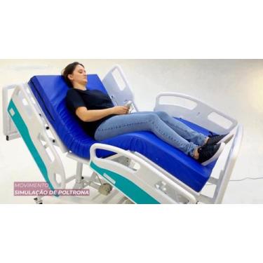 Imagem de Cama Hospitalar Motorizada 11 Movimentos com Colchão e Regulagem de Al