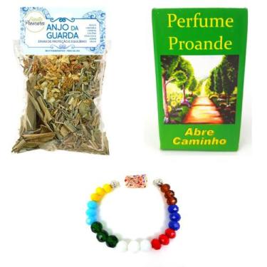Imagem de Perfume Abre Caminho Amor Sorte Pulseira de Proteção Banho Anjo da Gua
