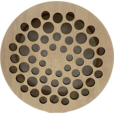 Imagem de Carretilha Madeira Para Pipa 49cm Multifuros 60 Furos 19 Pol - Genéric