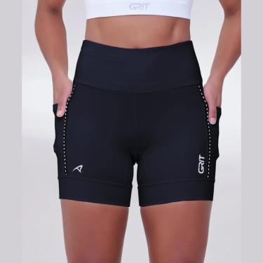 Imagem de Bermuda Authen Grit Bossa 15cm Preto-Feminino