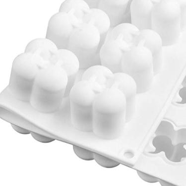 Imagem de ZJchao Velas Molde de Silicone Bolha Cubo Bola DIY Moldes de Cera Perfumada para Velas de Cera de Soja Artesanal Fabricação de Sabão Resina Artesanato Silicone de Grau Alimentar (Molde de silicone de Rubik)