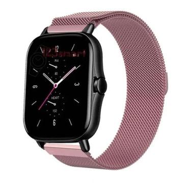 Imagem de Pulseira De Milanese Para GTS 2/GTS 2e Pink rose - 123smart