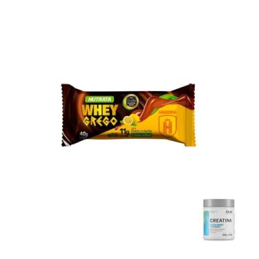 Imagem de Kit Whey Grego Bar Dulce de Leite e Limão Havanna + Creatina Monohidratada DUX 300g
