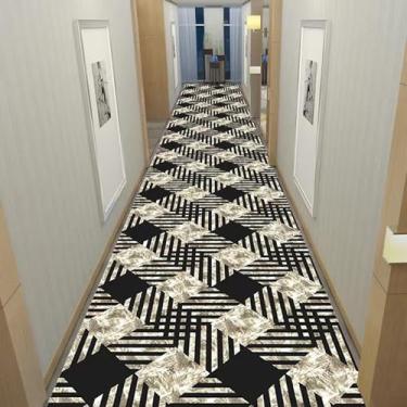 Imagem de HGTRH Tapete de corredor tapetes cozinha lavável antiderrapante tapete corredor para porta cozinha corredor vintage tapete corredor tapete de entrada longa casa interior para lavandaria 110 x 180 cm