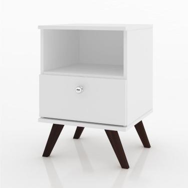 Imagem de Mesa de Cabeceira Retro RT 3019 - 1 Gaveta e 1 Nicho - Movel Bento