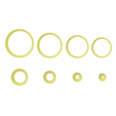 Imagem de Kit 8 Cortadores Redondo M Amarelo para Massas Bluestar - BLUE STAR