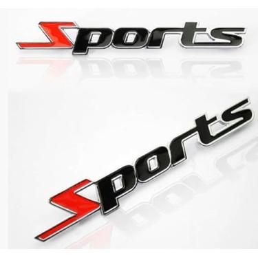 Imagem de 2 peças Metal Turbo Car Truck SUV Emblema Decalque Logotipo 3D Emblema Decoração de Carro (Esportes)