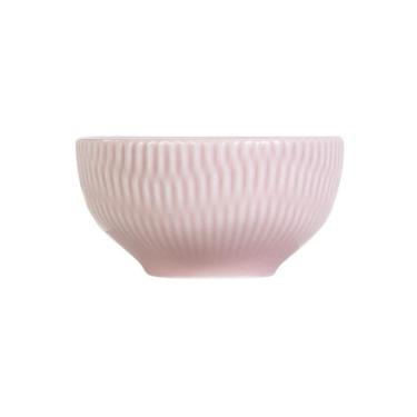Imagem de Bowl Tigela Sobremesa cor Rosa Relevo Shell 408 ml Germer