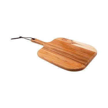 Imagem de Tábua Para Queijos Provence Em Madeira Teca Com Cabo 40x27cm - Tramontina