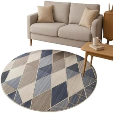 Imagem de Tapete decorativo, circular, para chao, estampa sortida, tecido macio, moderno, 160cm, vibrante - Cores sortidas