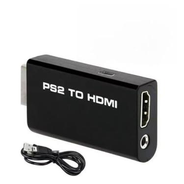 Imagem de Adaptador Conversor PS2 para HDMI com Cabo USB e Saída Áudio P2