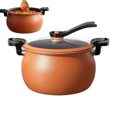 Imagem de Panela de pressão, panelas antiaderentes de grande capacidade com tampa transparente, panela de pressão grande, para cozinhar arroz, feijão, restaurante, casa, Halloween, feriado, festa de aniversário