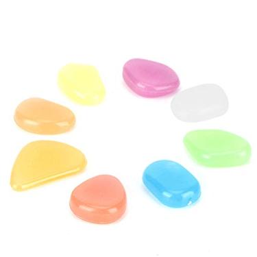 Imagem de GLOGLOW Pedra Luminosa de 200 Unidades, Pedras Fluorescentes de Resina Plástica Não Tóxica para Decoração de Tanque de Peixes, Estética de Jardim, Decoração de Vaso, Diária