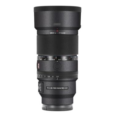 Imagem de 100 2.8 Câmera Macro Lens Skin Vinil Wrap Película Adesiva para Sony FE 100 mm F2.8 Macro GM OSS Protector Decalques Acessórios FE 2.8/100 (Cinza Escuro, para Sony FE 100 mm F2.8 Macro GM OSS)