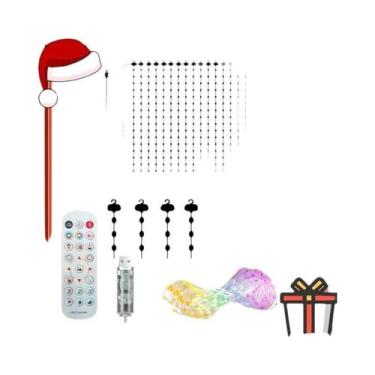Imagem de Luzes De Cortina LED Que Mudam De Cor, Luzes De Fada Inteligentes DIY 