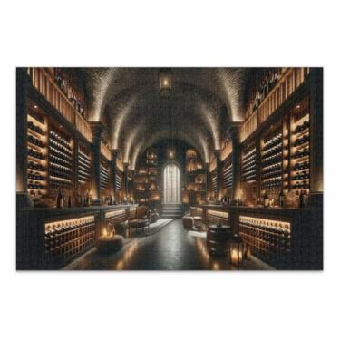 Imagem de Adega de vinho de luxo 500 peças grandes quebra-cabeças para adultos, quebra-cabeças difíceis para adultos, jogos inteligentes