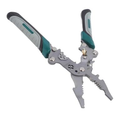 Imagem de Descascador de fios dobrável 16 em 1, alicate multifuncional com borda de corte de alta nitidez, aço Cr Vanádio, para conectores elétricos e projetos DIY