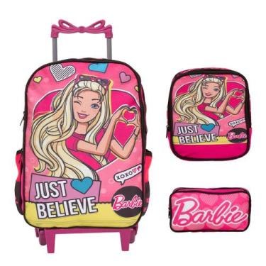 Imagem de Kit Mochila Escolar Menina Barbie Desenho Lancheira Estojo - TOYS 2U