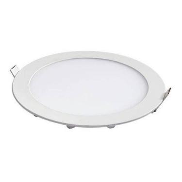 Imagem de Painel Led Plafon Embutir Redondo 12w Branca 6500k Bivolt - kian