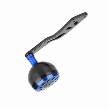 Imagem de Luqeeg Manípulo CNC para Carretel de Pesca, Construção de Metal Sólido para Carretéis A/D/S, Uso Conveniente para Pescadores, Preto + (#2)