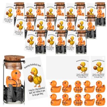 Imagem de Seenelling 20 conjuntos de presentes de apoio emocional a granel Team Building Positive Affirmation Thank You Gifts with Inspirational Cards for Employee Appreciation Coworker Staff Teacher(Basketball